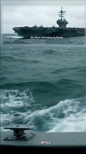 An aircraft carrier fears no storm. #power