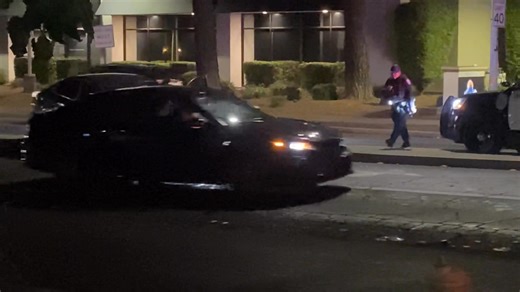 POLICE CAR VS. CITIZENS VEHICLE ON North Rst Near Olive | Streetnews Merced