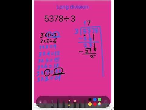 Long division l how to do division l long division with 1- digit divisor