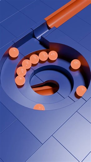 Marble Motion #marblerun #marblesrace #marble #blender