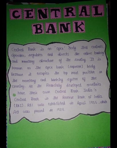 CLASS 12 'BANKING' #Economics Practical file on 'BANKING' # creative works