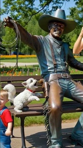 scaring statue | #funnyscares #statue