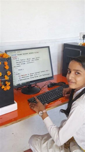 Computer lab ll #education #aryanconventschool #shorts