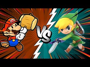 Paper Mario VS Toon Link Sprite Animation