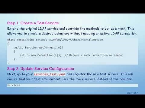 Mocking LDAP in Symfony Functional Tests