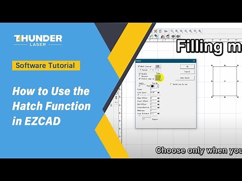 How to Use the Hatch Function in EZCAD