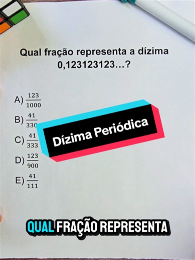 Dízima Periódica: o que é e como transformar em fração