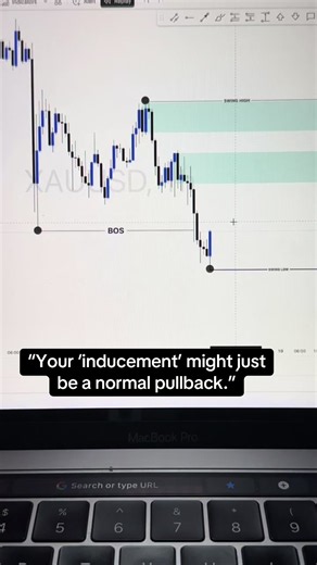 If every pullback on your chart is inducement, you need to stop and ask yourself what you’re actually identifying. Structure first. Liquidity second. Labels last. That’s how you remove the noise from your chart. #forextrading #smartmoneyconcepts #liquidity #inducement #priceaction