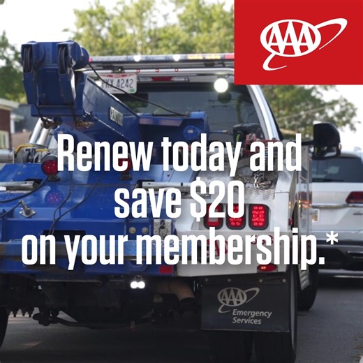 HURRY! Renew now and SAVE $20 on your AAA membership—plus get a $10 Gift Card to your choice of 200 merchants!* | AAA Club Alliance