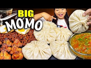 Biggest Juiciest Momo in Nepal?! + Spicy Black Bean & Chicken Diamond Mukbang! 🔥