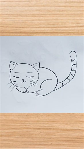 how to draw cat drawing easy step by step