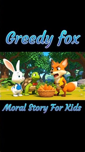 The Greedy Fox Learns to Share | 3D Animated Moral Story for Kids