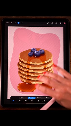 How to Draw Pop Art Pancakes on Procreate