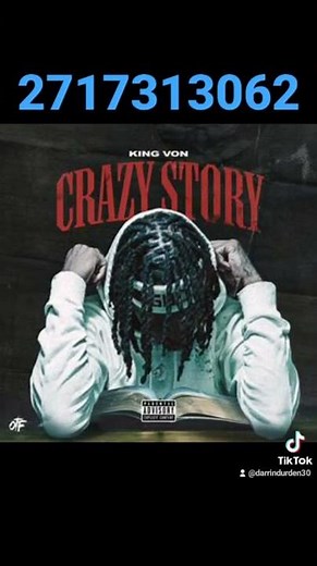 king von crazy story roblox id code