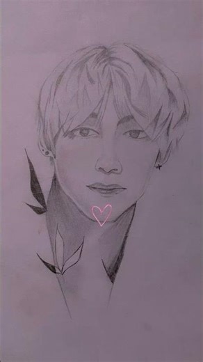 BTS V drawing 😍🥰