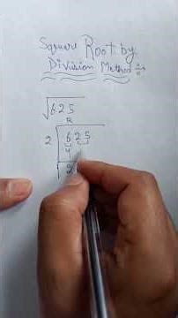 Square root by division method #mathematics #mathstricks #squareroot