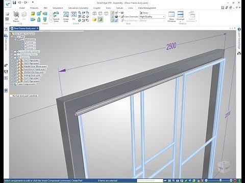 Solid Edge Frame Structure Design Tutorial