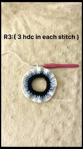 🧿 FREE Evil Eye Crochet Scrunchie Tutorial | Easy Crochet Pattern