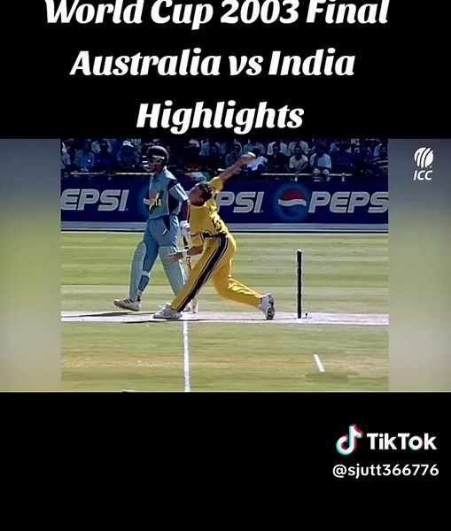 Cricket World Cup 2003 Final: Australia vs India Match Highlights