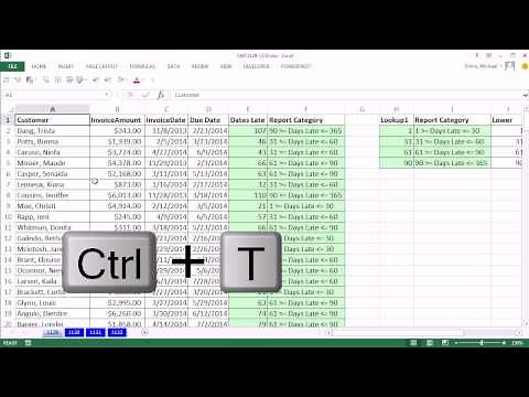 Excel Magic Trick 1129: Aging Accounts Receivable Reports Using Slicer, Excel Table, Page Setup