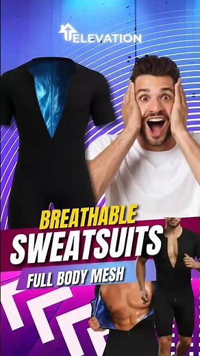 Breathable Mesh Full Body Sweat Suit