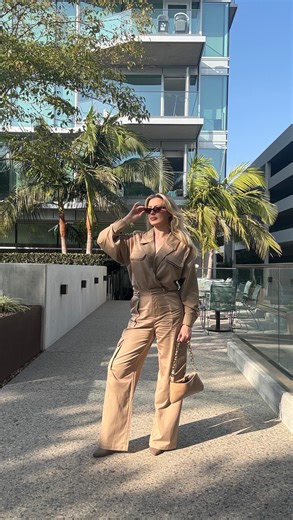 FALLing in love with all the new fall pieces from @jluxlabel Wearing Tan Structure Theory Bodysuit & Tan Sculpted Cargo Pants in size medium. Use code: COURTNEYL10 for discount or use the link in my bio 🤎 #jluxlabel #fallfashiontrends #fallfashion | Courtney Newman