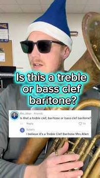 Treble vs bass clef baritone #banddirector #band #baritone