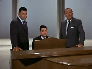 Walt Disney and the Sherman Brothers perform "There's a Great Big Beautiful Tomorrow" a song they wrote for The Carousel of Progress, one of the attractions Disney built for the 1964 New York World's Fair. Dick and Bob wrote another classic song for the fair, do you know what it is? | Disney History Channel