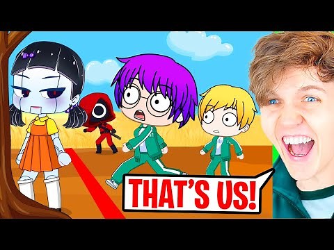 CRAZIEST SQUID GAME GACHA LIFE ANIMATION EVER! (LANKYBOX GACHA CLUB REACTION!)