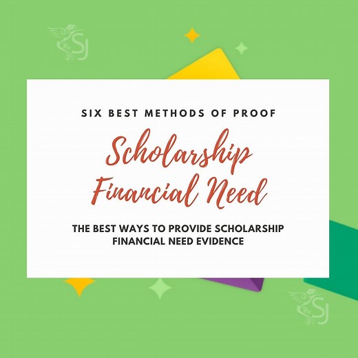 How to Provide Proof of Scholarship Financial Need?