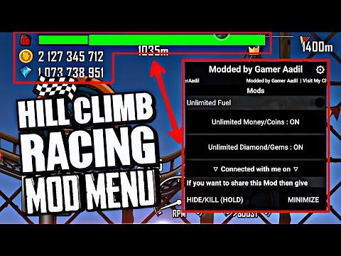 Hill Climb Racing 1.51.1 Mod Menu [Unlimited Coins, Gems & Fuel] || by Gamer Aadil