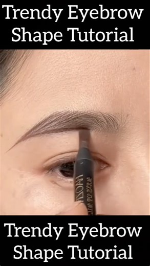 Amazing Eyebrows Shape Tutorial For Beginners #naturallook #microblading Pencil ❤️