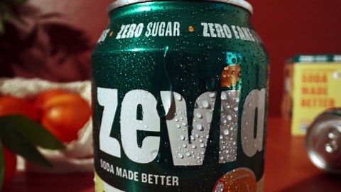 Zevia Zero Sugar Soda, Orange Creamsicle, 12 oz Cans (8-Pack) – Caffeine Free, Naturally Sweetened, No Calorie Soda - Non-GMO Project Verified, Gluten-Free, Vegan