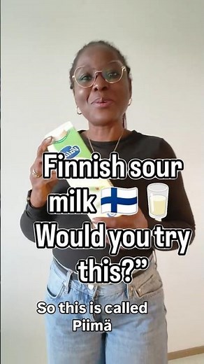 Trying Finnish Piimä 🇫🇮 | Healthy Fermented Milk Drink? 🌿✨
