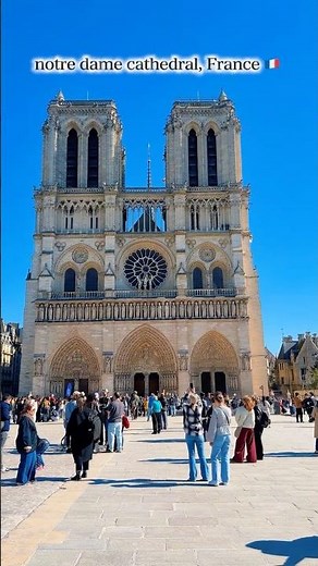 “Notre Dame Cathedral, France | Iconic Views & Greatest World Wonder | #Shorts”