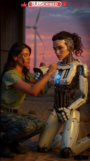 Cyborg Humanoid Ai Robot Girl Future Scientist | Sci-Fi Cinematic #robotgirl #beautiful #girl #ai