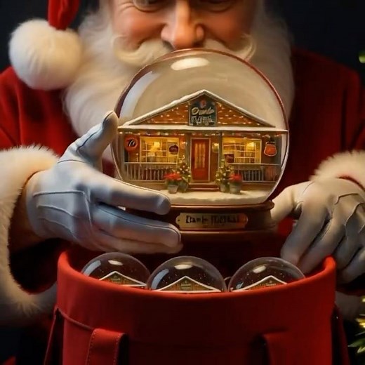 🎄 Davis Floral — Christmas Snow Globe Animation!
