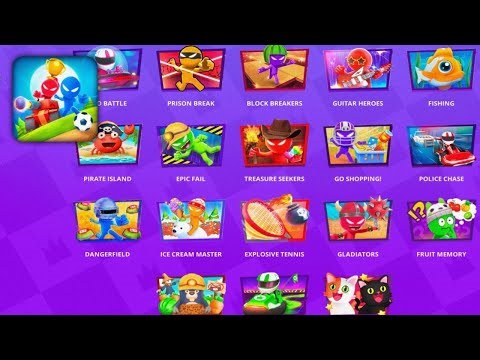 Stickman Party Random MINIGAMES | Funny MiniGames, 1 2 3 4 | Gameplay Walkthrough Part 122