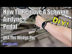 How to Install and Uninstall a Schwinn Airdyne Wedge Pin (Pedal Removal)
