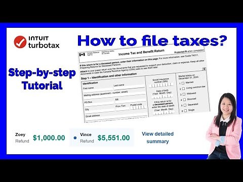 How to file taxes in 2025 (tax year 2024) in Canada? TurboTax step-by-step tutorial! Tax return