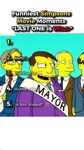 Ranking SIMPSONS MOVIE Best Moments 😭