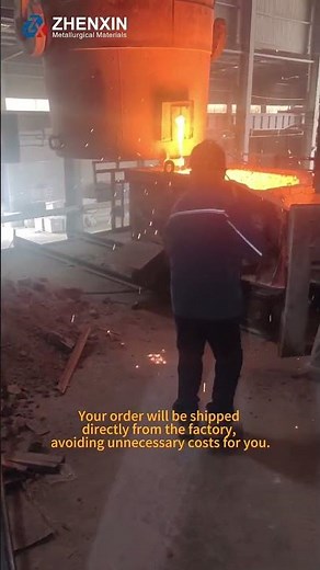 #ferroalloy Production and processing of ZHENXIN ferrochrome factory.