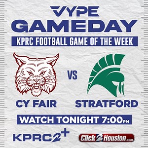 Tonight's KPRC 2 Football Game of the Week is between Cy Fair and Stratford! Tune in to watch live on the KPRC 2 livestream on the streaming device on your TV, on Click2Houston.com?utm_source=facebook&utm_medium=social&utm_campaign=snd&utm_content=kprc2, or on the KPRC 2 news app. Cypress-Fairbanks ISD Spring Branch Independent School District | KPRC2 / Click2Houston