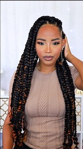 Easy Jumbo Braids | Rubber Band Method #braids #boxbraids #karrilldadiva