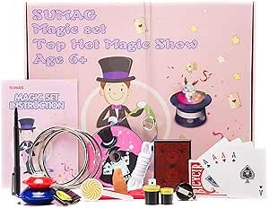 Magic Tricks Set for Kids Age 6,7,8,9,10 Year and up, Magic Kit Includes Easy to Follow Manual & DVD Tutorial
