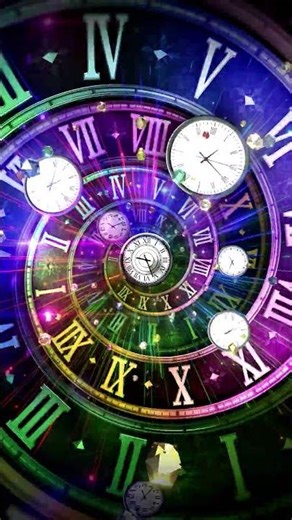 Colourful time distortion hypnotic loop