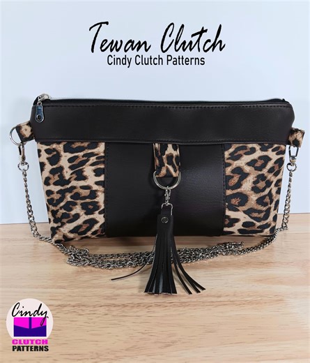 Tewan Clutch PDF Sewing Pattern, Crossbody Clutch, Evening Handbag - Etsy