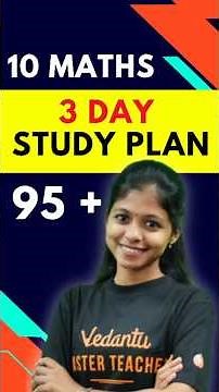 10th Maths Half yearly Study Plan | 3 Days = 100 | Important Questions #halfyearly2025