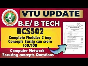 BCS502 Module 2 Computer Network Important concepts notes #vtu #importantquestions