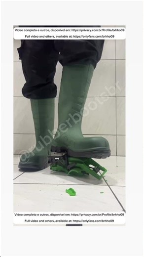 TEASER: Green rubber boots destroying farm toy
